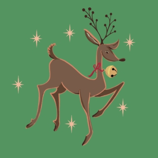 Reindeer Christmas card