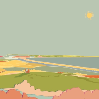 Towards Portland Greetings card
